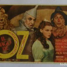  Foglietti di film di film antichi di cinema: PROGRAMA DE CINE EL MAGO DE OZ. Lote 216421315