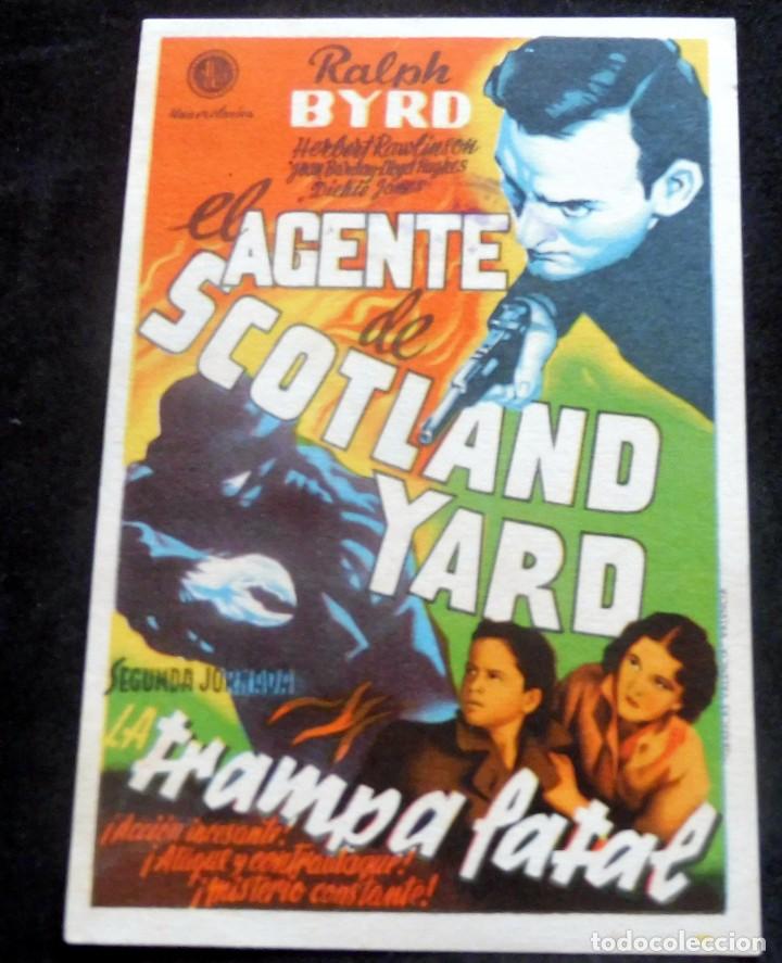 Cine: PROGRAMA DE CINE - EL AGENTE DE SCOTLAND YARD - S/P - Foto 1