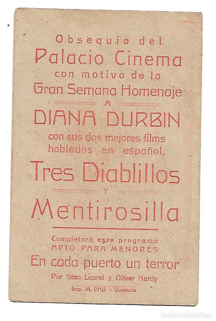 Cine: DIANA DURBIN - CON PUBLICIDAD - Foto 2