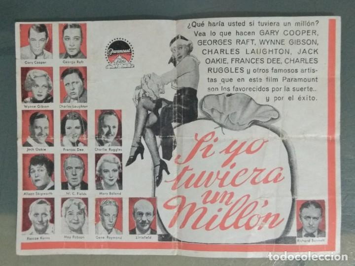 Cine: SI YO TUVIERA UN MILLON - PARAMOUNT - PROGRAMA DOBLE. - Foto 2