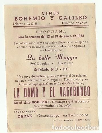 Cine: PROGRAMA CINE LA DAMA Y EL VAGABUNDO WALT DISNEY - Foto 2