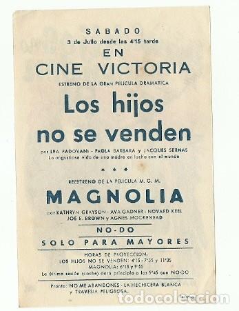 Cine: PROGRAMA CINE LOS HIJOS NO SE VENDEN - Foto 2