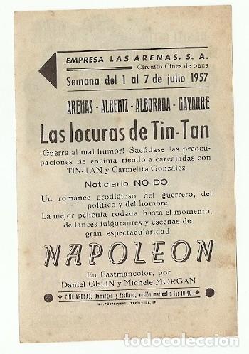 Cine: PROGRAMA CINE NAPOLEON DIRECTOR GACHA GUITRY - Foto 2