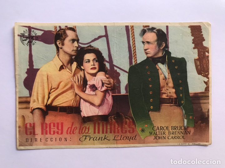 Kino: CINE. TEATRO-SALON CERVANTES, Alcala de Henares. EL REY DE LOS MARES, Frank Lloyd (a.1944)
