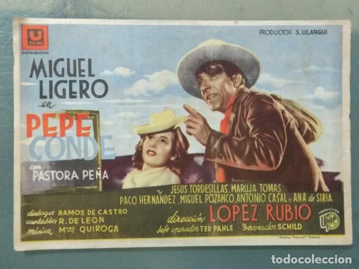 Cine: PEPE CONDE - PROGRAMA SENCILLO GRANDE. - Foto 1