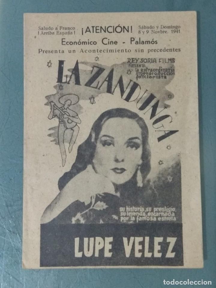 Cine: LA ZANDUNGA - PROGRAMA DOBLE CANCIONERO. - Foto 1