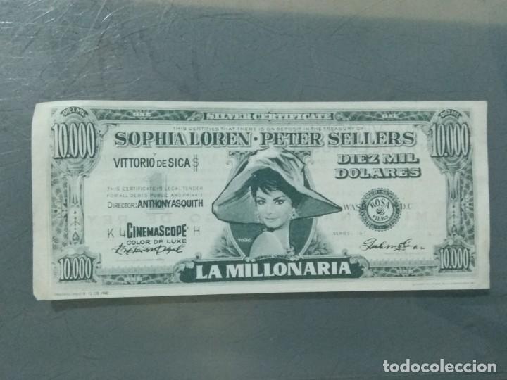 Cine: LA MILLONARIA - PROGRAMA SENCILLO. - Foto 1