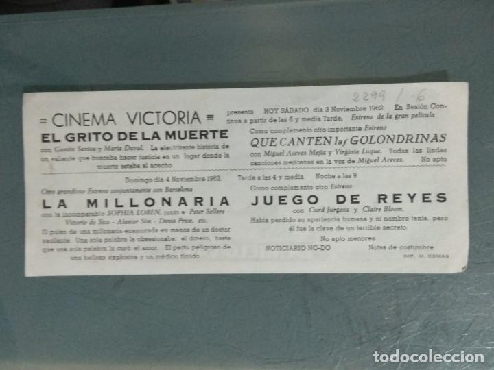Cine: LA MILLONARIA - PROGRAMA SENCILLO. - Foto 2