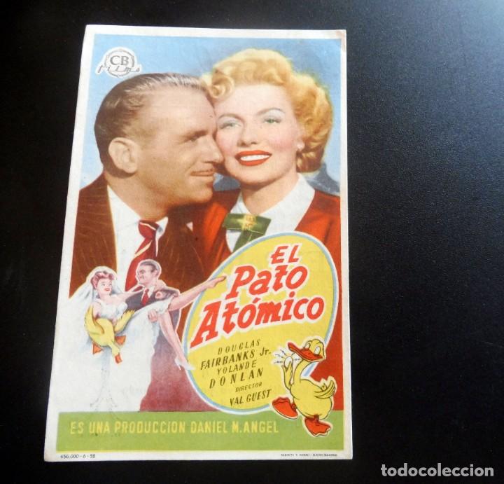 Cine: PROGRAMA DE CINE - EL PATO AT&Oacute;MICO - GRAN CINEMA COCA - Foto 1
