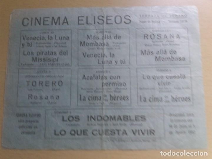 Kino: Folleto de mano Local Cinema El&iacute;seos