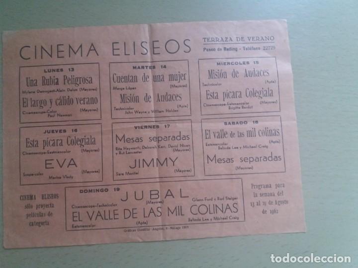 Kino: Folleto de mano Local Cinema El&iacute;seos