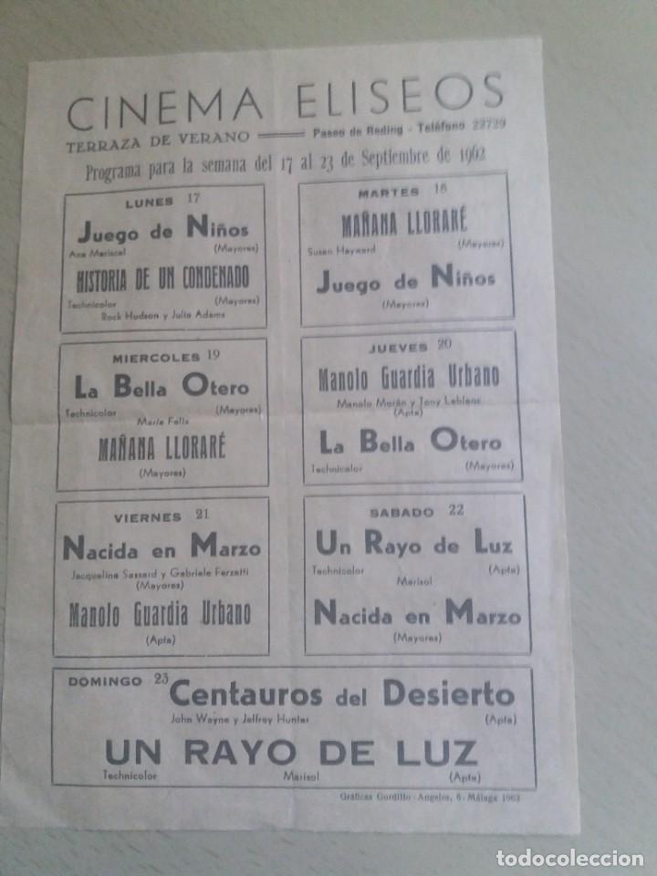 Kino: Folleto de mano Local Cinema El&iacute;seos