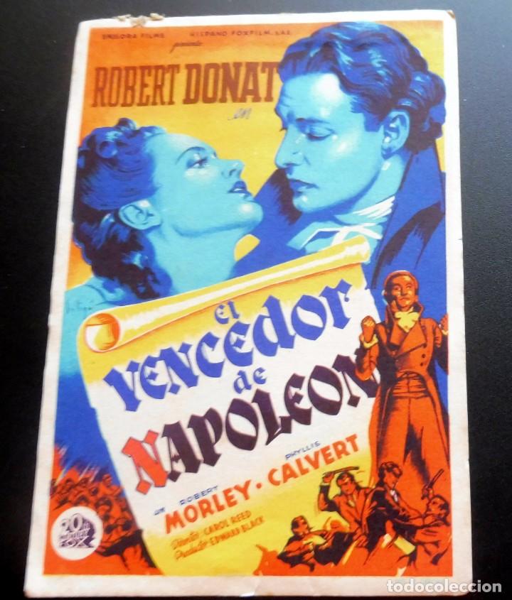 Cine: PROGRAMA DE CINE - EL VENCEDOR DE NAPOLEON - S/P - Foto 1