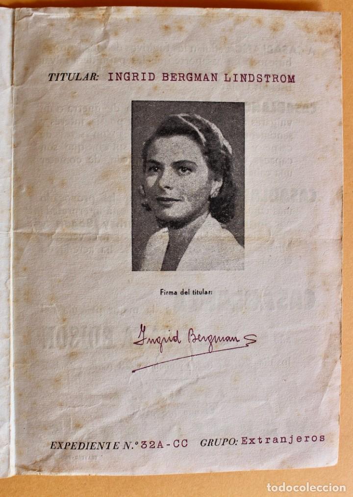 Cine: PROGRAMA CASABLANCA- PASAPORTE INGRID BERMAN - 1942 - Foto 5