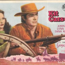 Cine: PN - PROGRAMA DE CINE - KIT CARSON - JOHN HALL, LYNN BARI - CINE ECHEGARAY (MÁLAGA) - 1940.