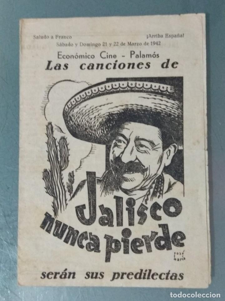 Cine: JALISCO NUNCA PIERDE - CANCIONERO. PROGRAMA DOBLE CON LAS CANCIONES. - Foto 1