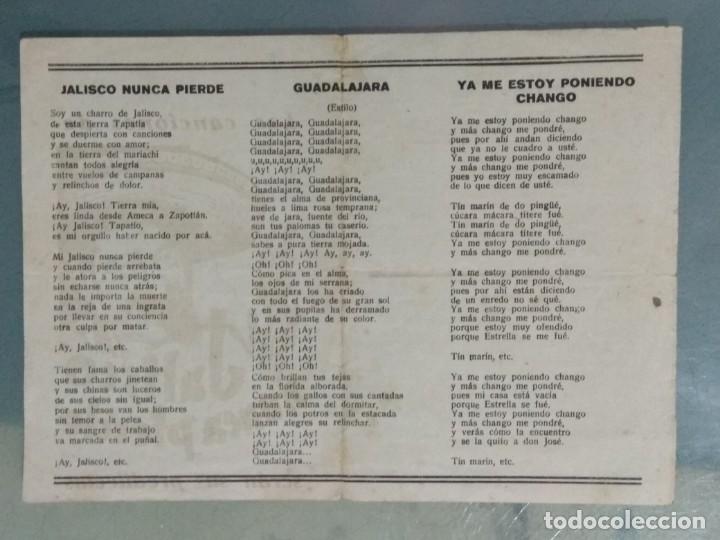Cine: JALISCO NUNCA PIERDE - CANCIONERO. PROGRAMA DOBLE CON LAS CANCIONES. - Foto 2