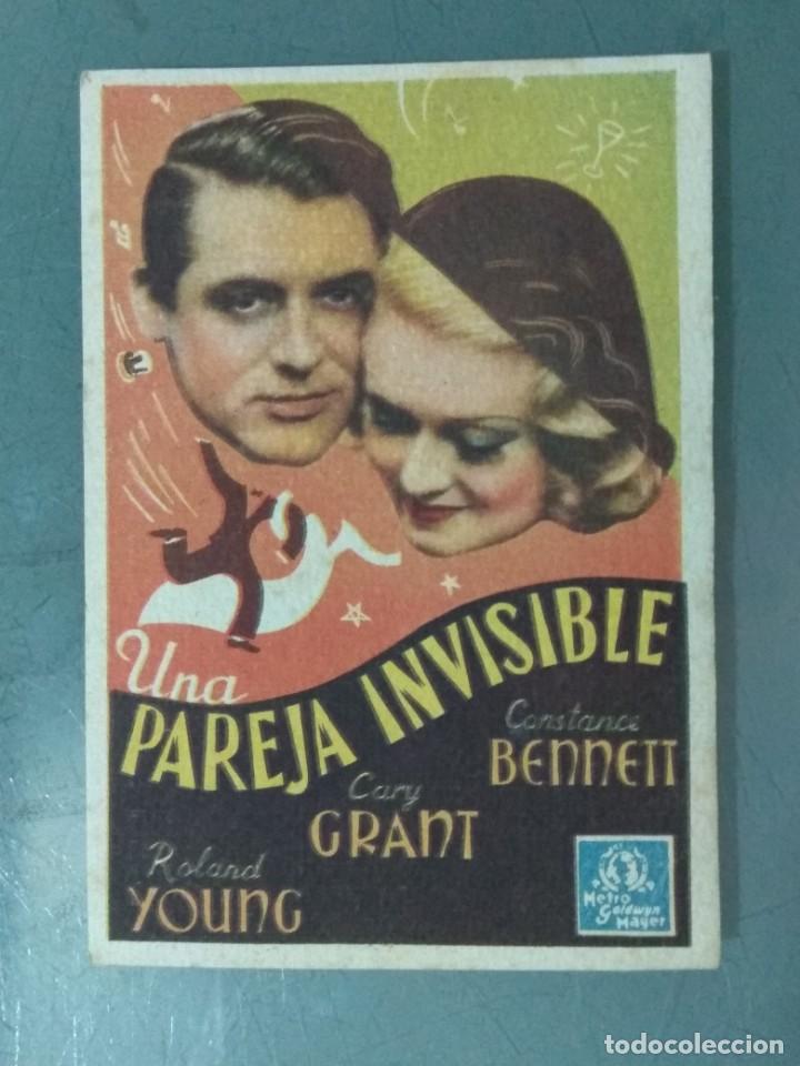 Cine: UNA PAREJA INVISIBLE - PROGRAMA TARJETA SENCILLO. - Foto 1