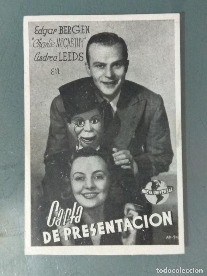 Cine: CARTA DE PRESENTACI&Oacute;N - PROGRAMA SENCILLO - Foto 1
