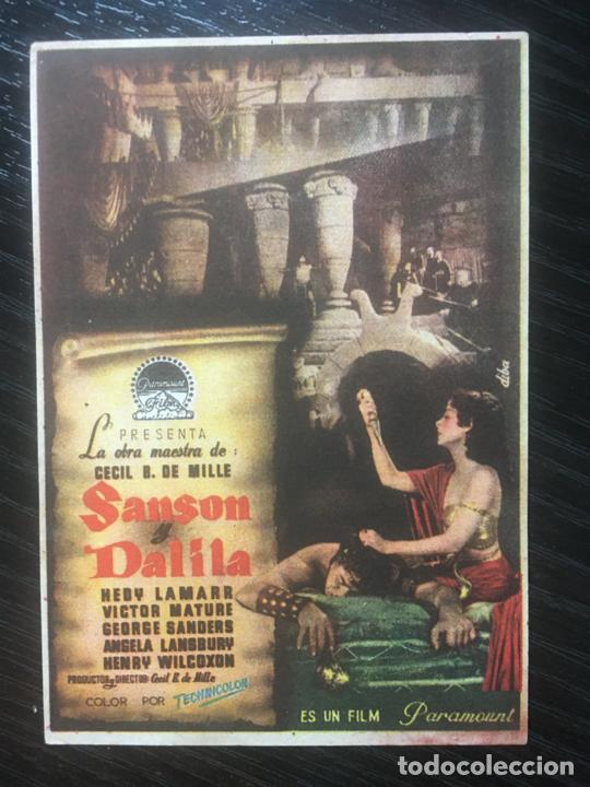 Cine: Sans&oacute;n y Dalila - Programa de cine estreno - RARO - buen estado - Foto 1