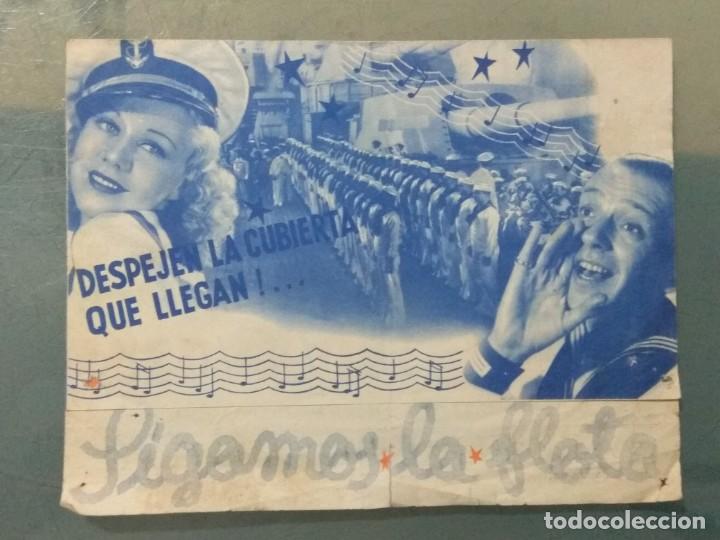 Cine: SIGAMOS LA FLOTA - PROGRAMA ORIGINAL FORMATO GRANDE DOBLE. - Foto 3