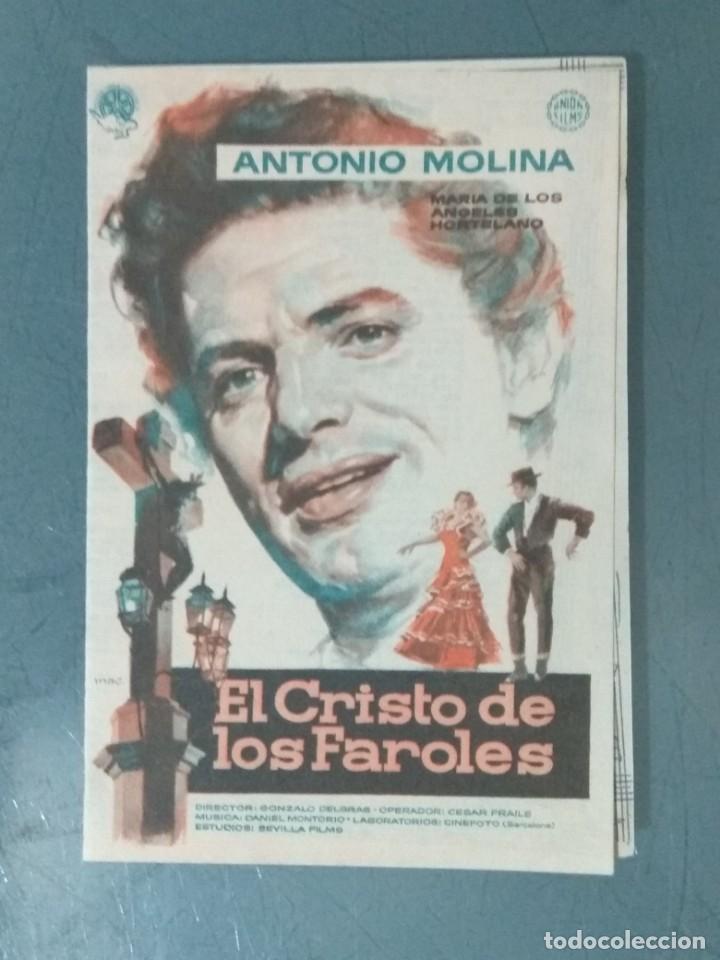  Flyers Publicitaires de films Anciens: EL CRISTO DE LOS FAROLES - CANCIONERO. PROGRAMA DOBLE.