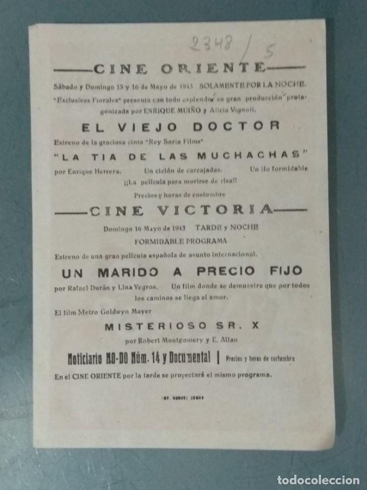 Cine: EL VIEJO DOCTOR - PROGRAMA SENCILLO. - Foto 2