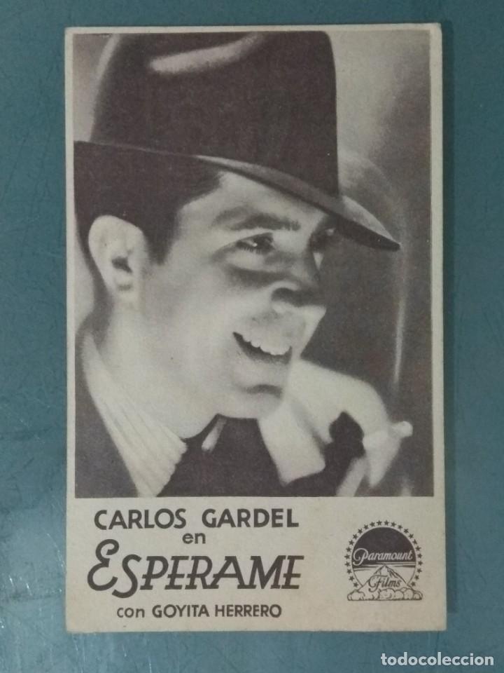 Cine: ESPERAME - PROGRAMA TARJETA SENCILLO . - Foto 1