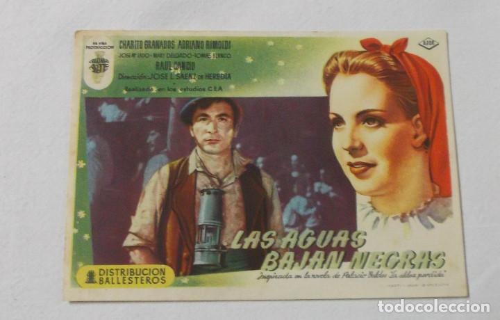 Cine: Programa o folleto de mano - Las aguas bajan negras - Foto 1