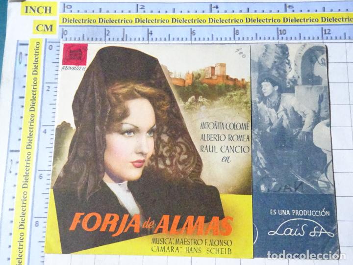 Cine: PROGRAMA CARTEL DE MANO. PEL&Iacute;CULA FORJA DE ALMAS. DOBLE. 116 - Foto 1