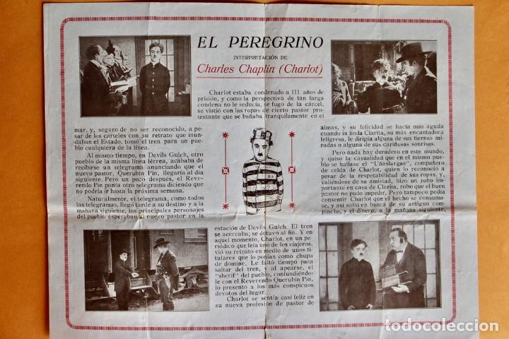 Cine: PROGRAMA DE EL PEREGRINO- CHARLES CHAPLIN 1923 - Foto 2