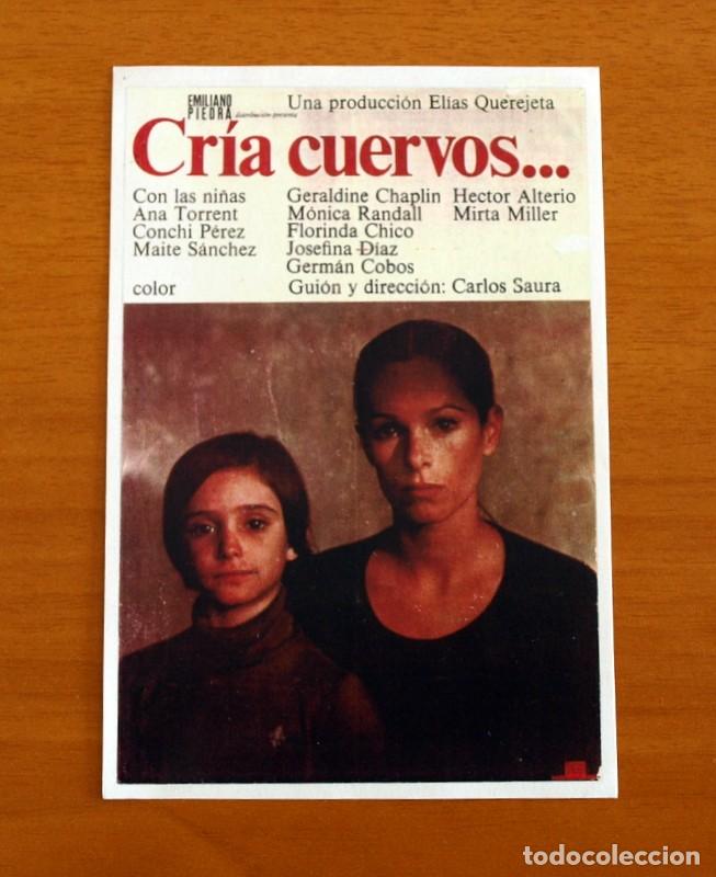 Cine: Cria Cuervos - Geraldine Chaplin, M&oacute;nica Randall, Florinda Chico - Folleto de Cine