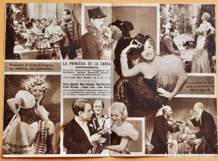 Cine: La Princesa de la Zarda - Programa doble cine 1934 - Foto 2
