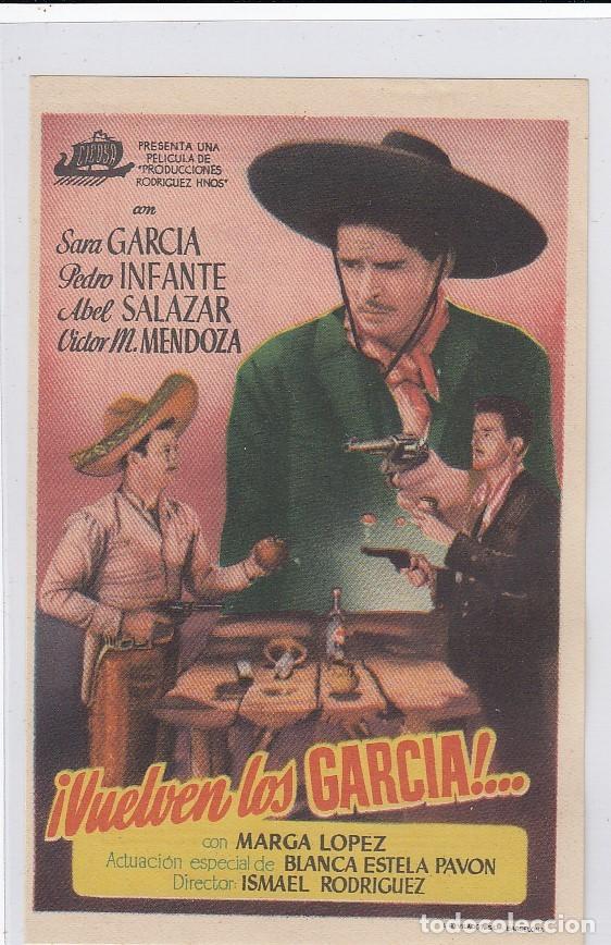 Cine: ¡ Vuelven los Garcia !..... Programa de cine. Sencillo con publicidad. Cine Municipal. Cádiz. - Foto 1 - 218595485