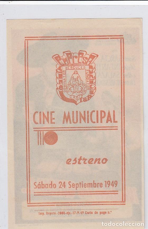 Cine: ¡ Vuelven los Garcia !..... Programa de cine. Sencillo con publicidad. Cine Municipal. Cádiz. - Foto 2 - 218595485