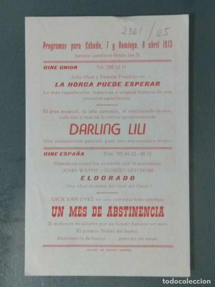 Cine: DARLING LILI - PROGRAMA SENCILLO A UN SOLO COLOR - Foto 2