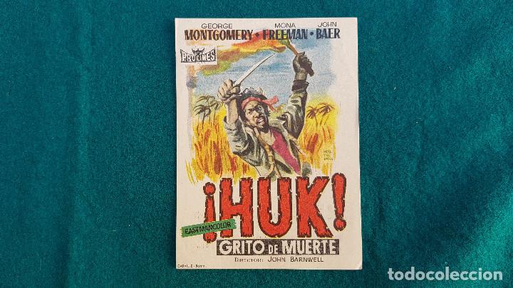 Cine: PROGRAMA DE MANO CINE &iexcl;HUK! - CON CINE AL DORSO - Foto 1