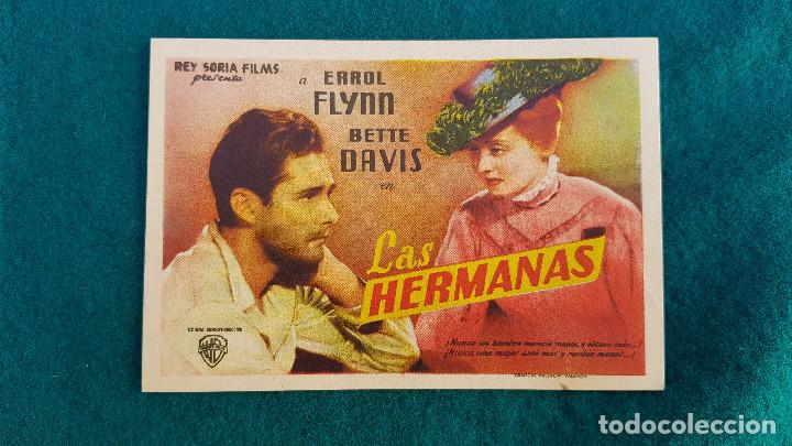 Cine: PROGRAMA DE MANO CINE LAS HERMANAS (1948) CON CINE AL DORSO - Foto 1