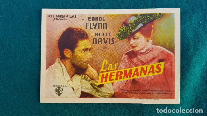 Cine: PROGRAMA DE MANO CINE LAS HERMANAS (1948) CON CINE AL DORSO - Foto 1