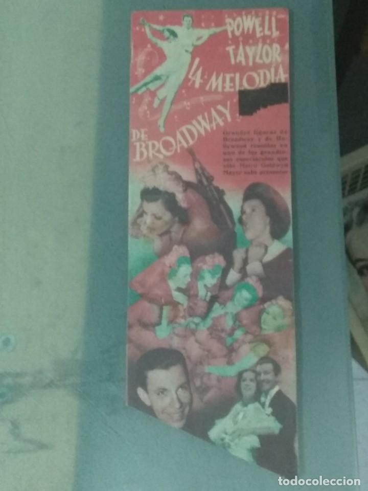 Cine: LA MELODIA DE BROADWAY - PROGRAMA DOBLE TROQUELADO. - Foto 3