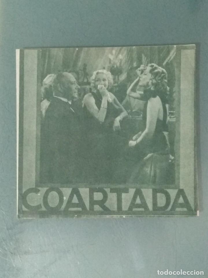 Cine: COARTADA - PROGRAMA DE CINE DOBLE. - Foto 1