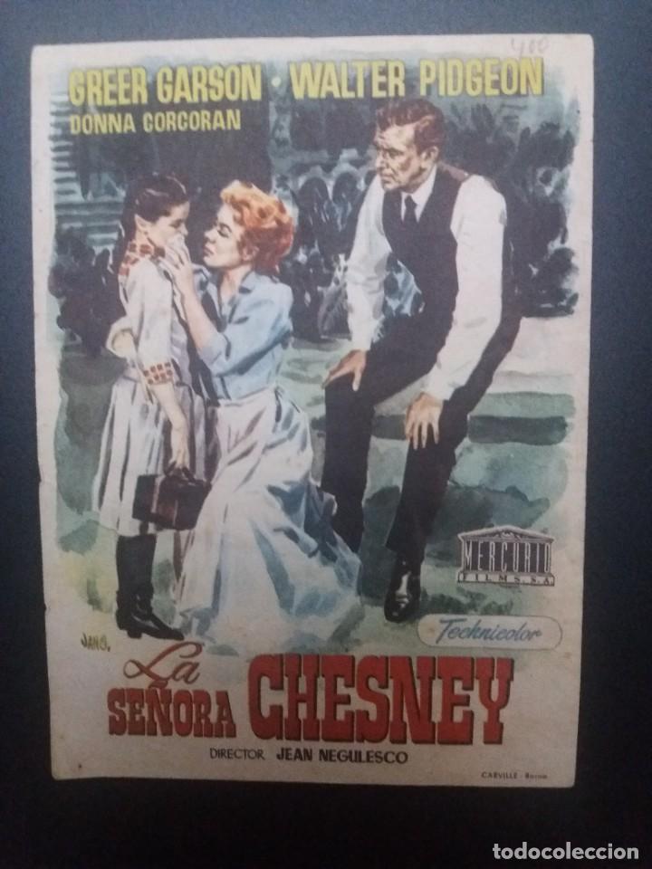  Foglietti di film di film antichi di cinema: La se&ntilde;ora Chesney Con Publicidad Cine Gades Cadiz
