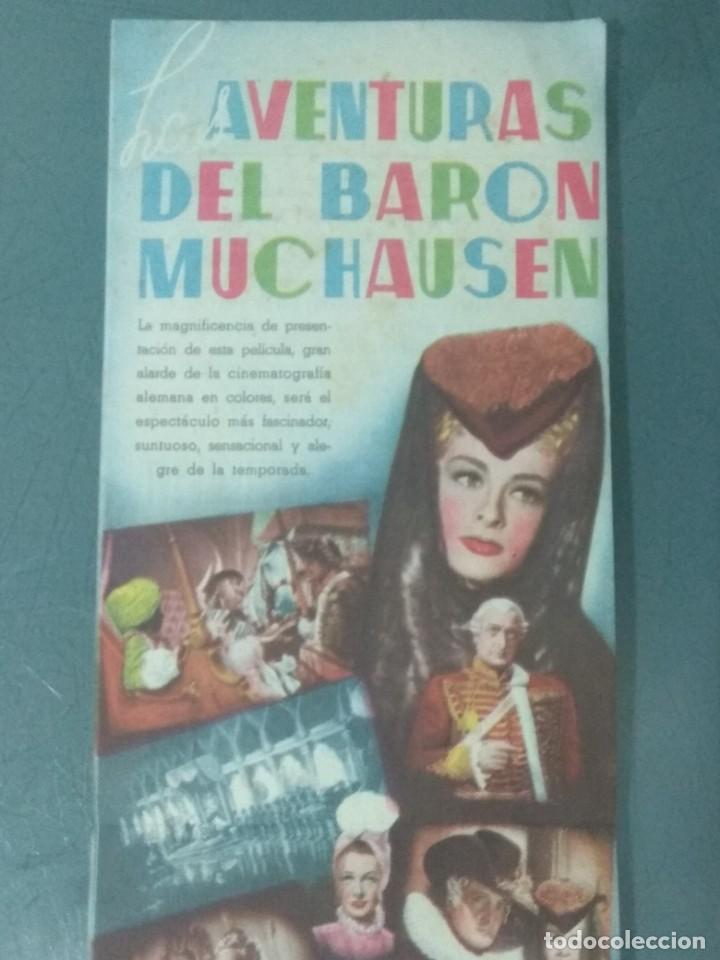 Cine: LAS AVENTURAS DEL BARON MUCHAUSEN - PROGRAMA DOBLE TROQUELADO. - Foto 3