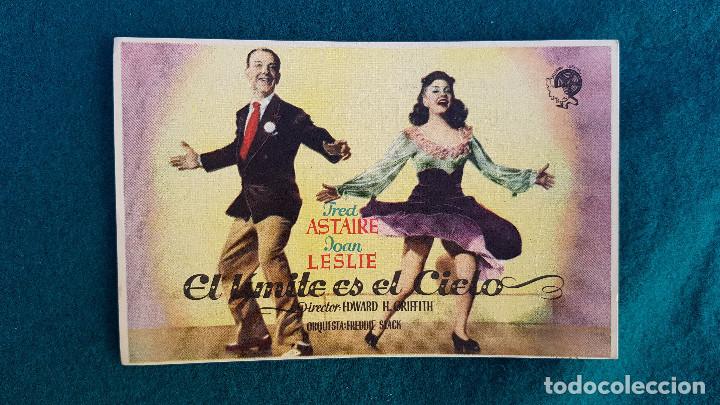Cine: PROGRAMA DE MANO CINE EL LIMITE ES EL CIELO - CON CINE AL DORSO - Foto 1