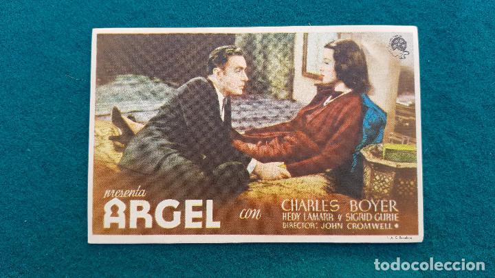 Cine: PROGRAMA DE MANO CINE ARGEL - CON CINE AL DORSO - Foto 1