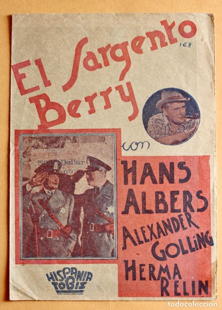 Cine: EL SARGENTO BERRY PROGRAMA DOBLE HISPANIA TOBIS HANS ALBERS - Foto 1