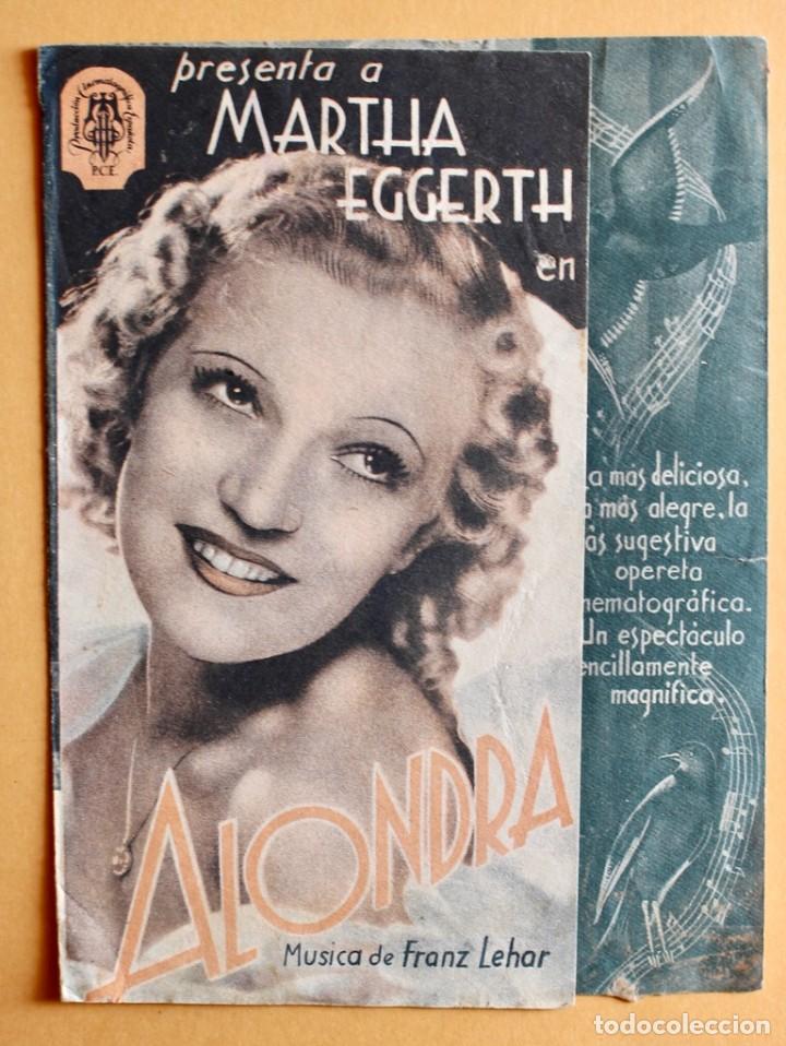 Cine: ALONDRA, con Martha Eggerth - Foto 1