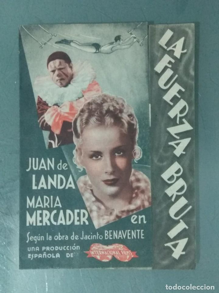 Cine: LA FUERZA BRUTA - PROGRAMA DE CINE DOBLE. - Foto 1