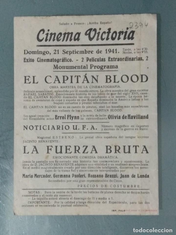 Cine: LA FUERZA BRUTA - PROGRAMA DE CINE DOBLE. - Foto 3