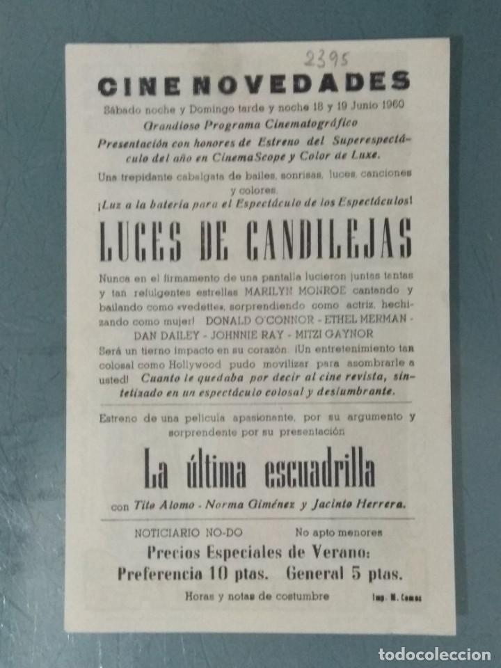Cine: LUCES DE CANDILEJAS - PROGRAMA SENCILLO. - Foto 2